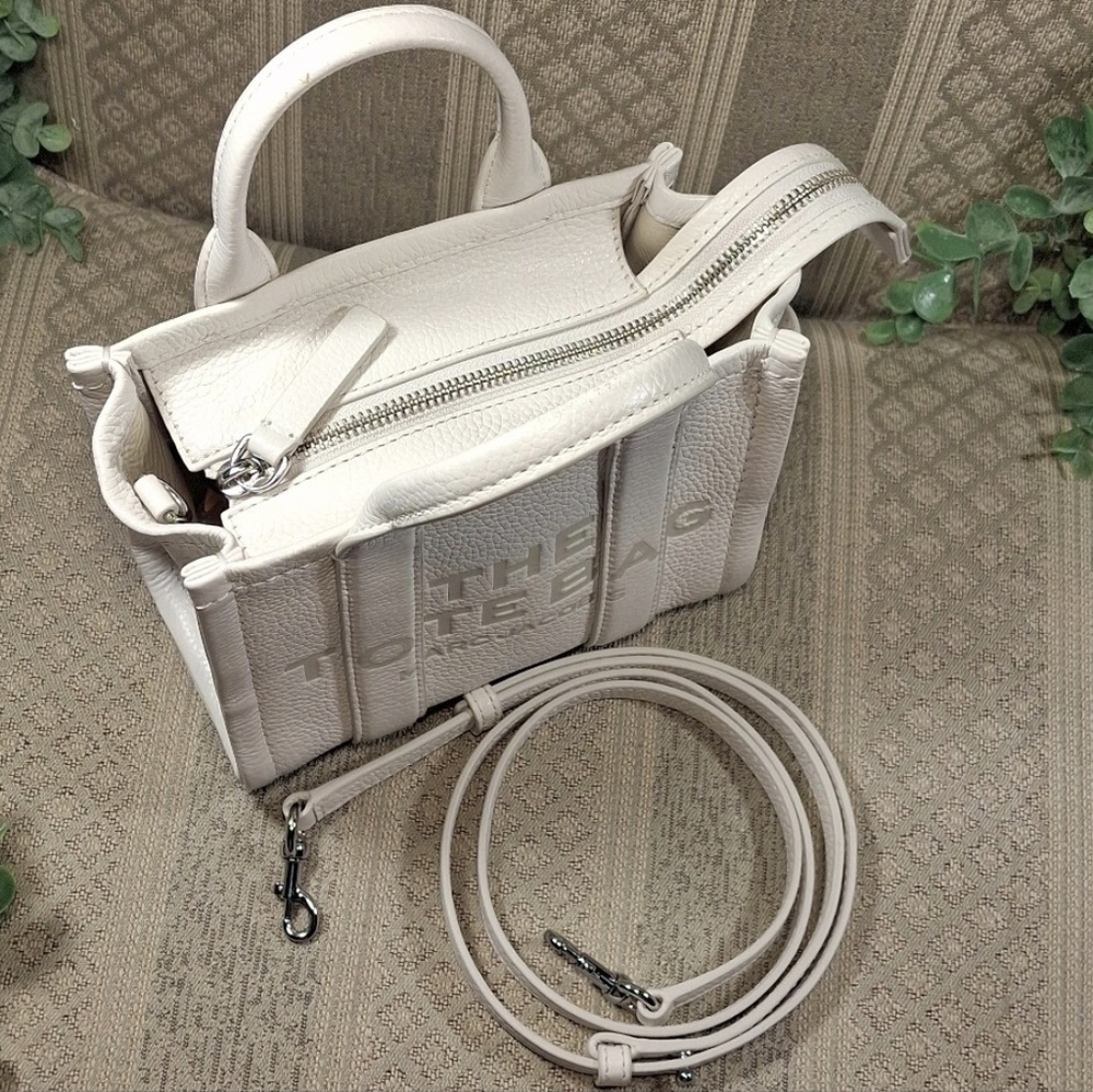 Marc Jacobs Leather Mini The Tote Bag - Picture 14 of 16